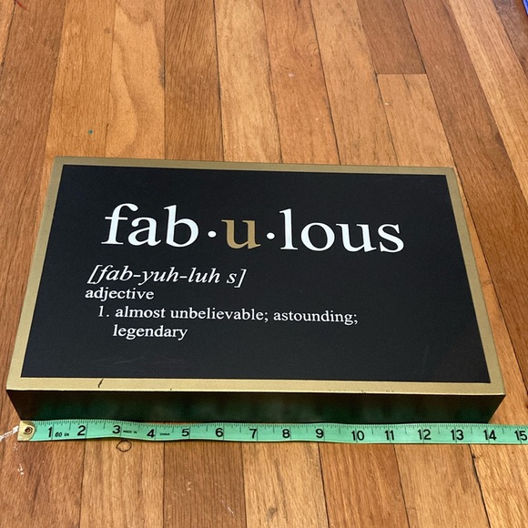 Picture “Fabulous” Inspirational Decoration - Picture 1 of 7